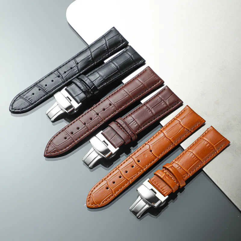 Genuine Leather Strap Universal Replacement Watch Bands Viva Timepiece    - 