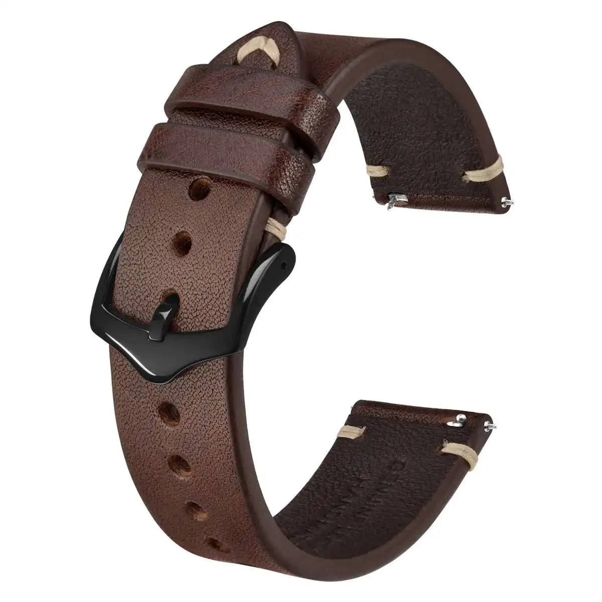 Crazy Horse Leather Watch Strap Bands,18mm 20mm 22mm