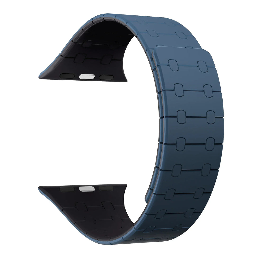 Magnetic Silicone Loop Bracelet for Apple Watch Blue Midnight Watch Accessories - Viva Timepiece