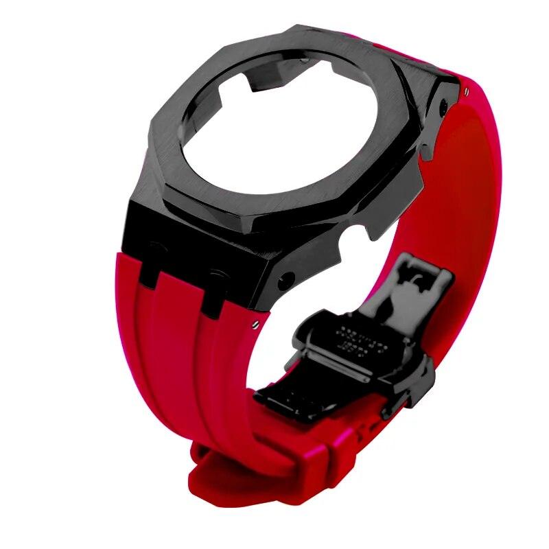 Casio G-Shock Gen 5 Casioak Metal Mod Kit For GM-2100 Viva Timepiece Black red GM-2100  - 1005005683233657-Black red-GM-2100-China