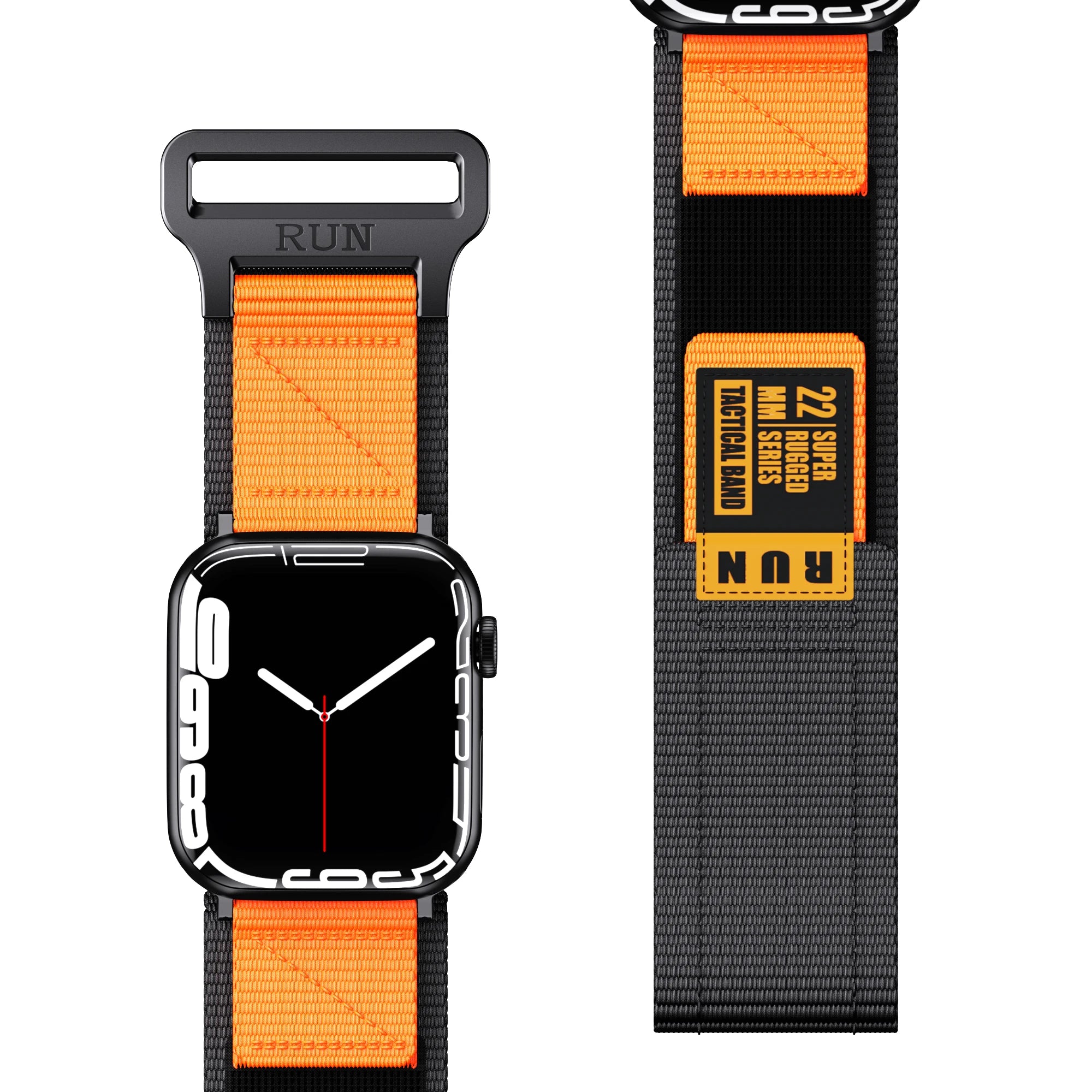 RUN Canvas Sports Strap Nylon Loop Band For Apple Watch Viva Timepiece    - 