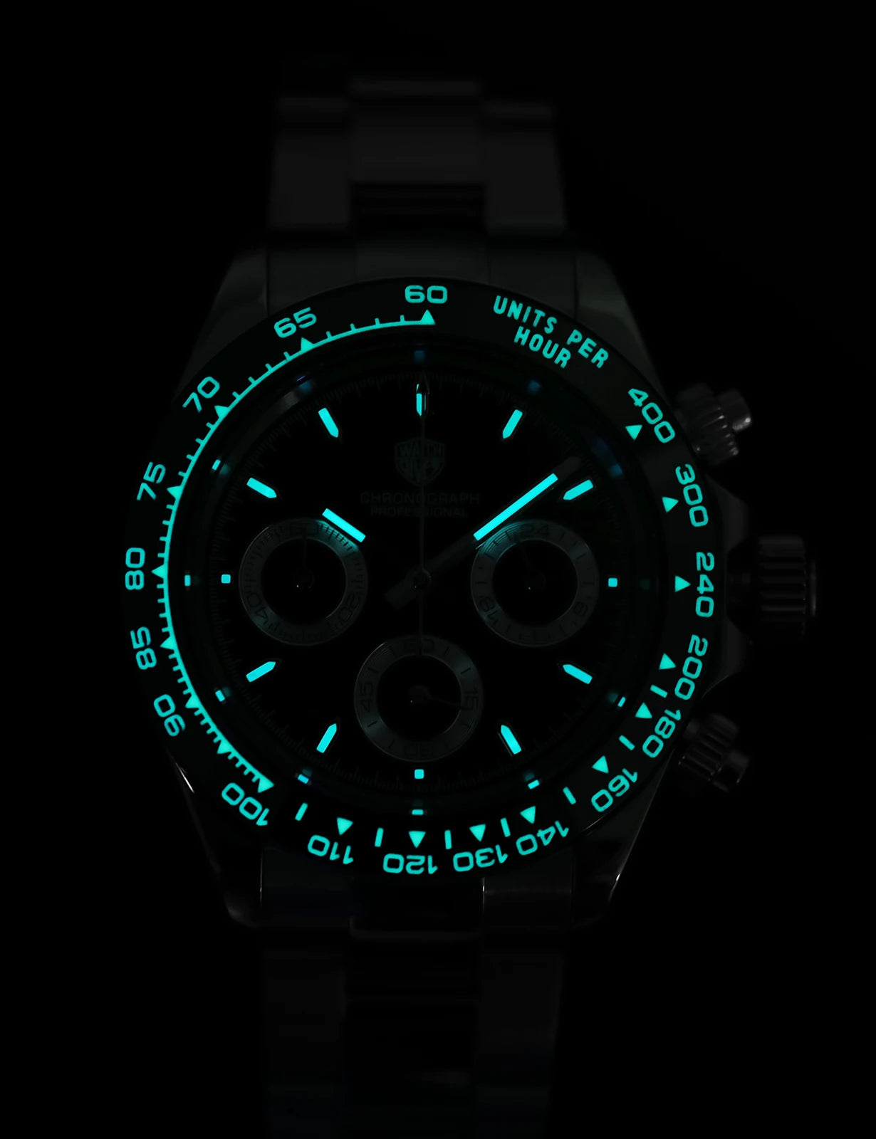 Watchdives WD16500 Chronograph VK63 Super Luminous Daytona Homage Watches Watches - Watchdives