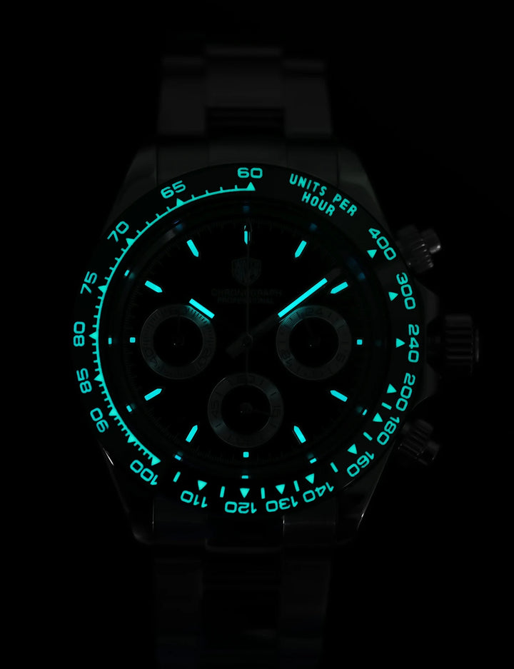 Watchdives WD16500 Chronograph VK63 Super Luminous Daytona Homage Watches Watches - Watchdives