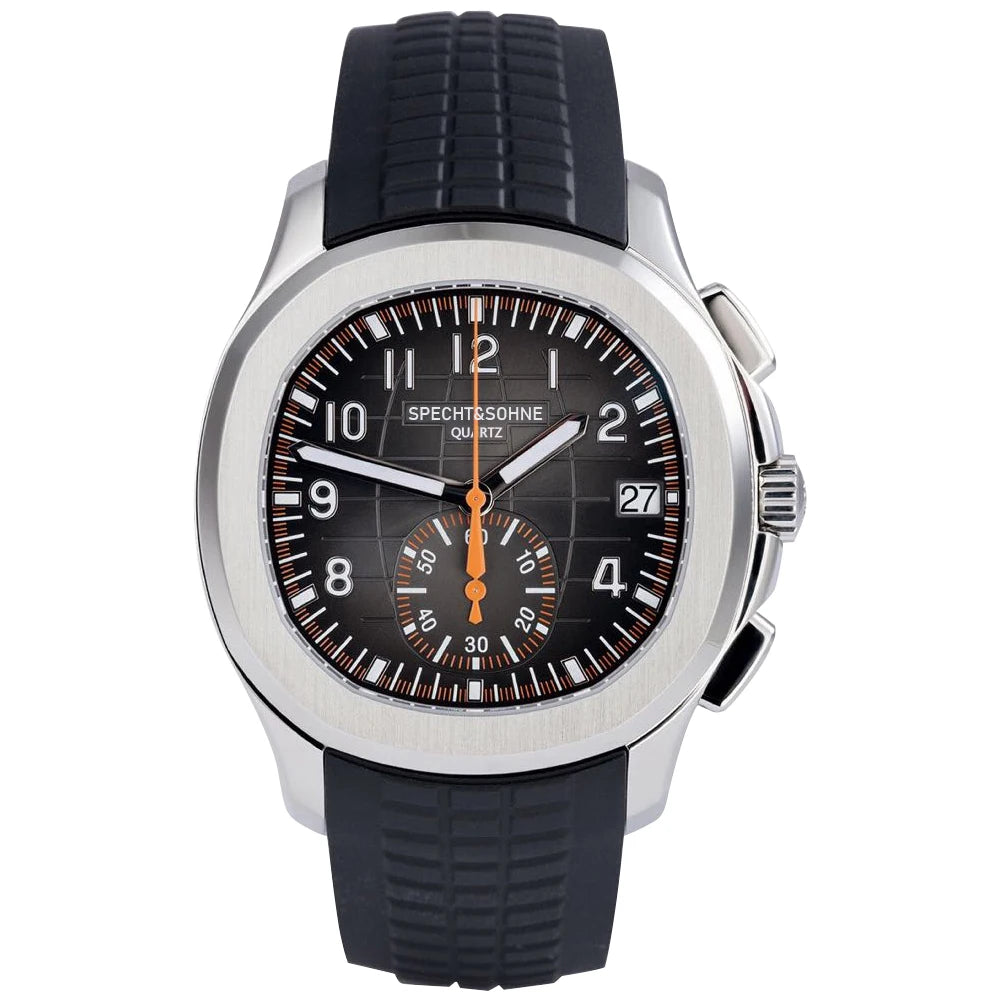 Specht & Sohne Chrono Quartz Aquanaut Homage Watches - black