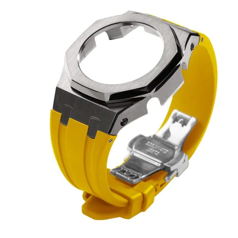 Casio G-Shock Gen 5 Casioak Metal Mod Kit For GM-2100 Viva Timepiece Grey yellow GM-2100  - 1005005683233657-Grey yellow-GM-2100-China