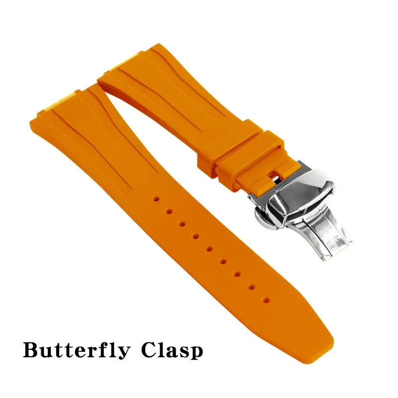 Replacement Fluorine Rubber Strap Butterfly Clasp for Casio G-Shock GA-2100 GM-2100 GA-2110 GM-5600 Viva Timepiece    - 