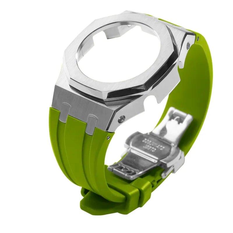 Casio G-Shock Gen 5 Casioak Metal Mod Kit For GM-2100 Viva Timepiece Silver light green GM-2100  - 1005005683233657-Silver light green-GM-2100-China