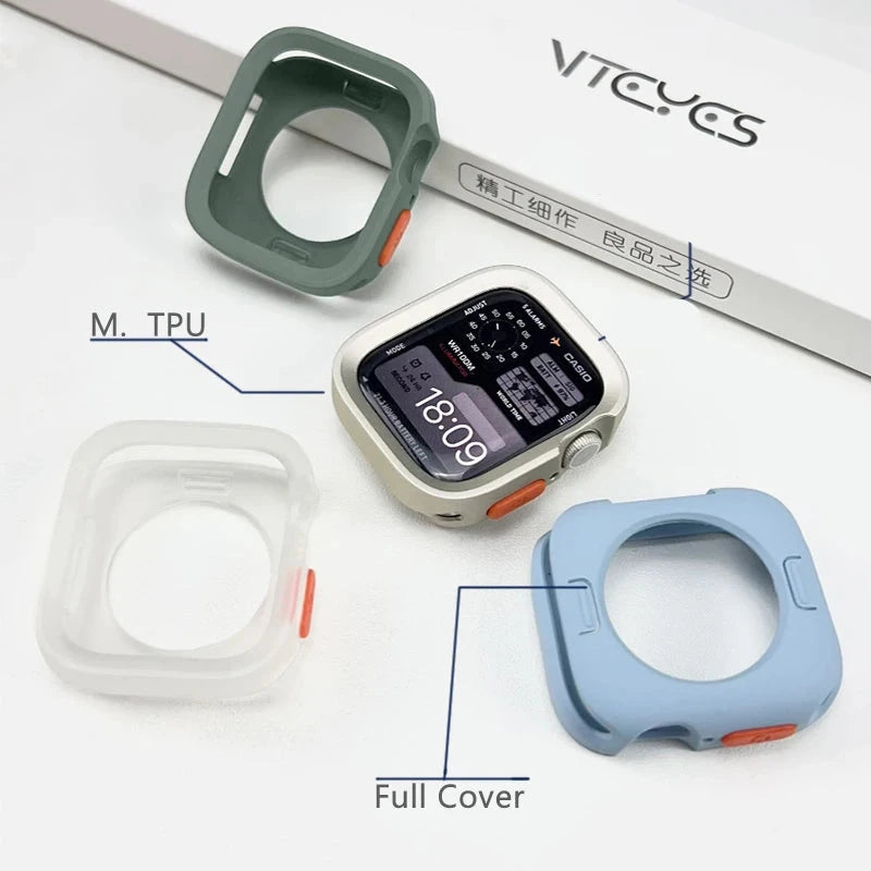 Candy Cover Bumper Soft Silicone Case For Apple Watch Viva Timepiece    - 