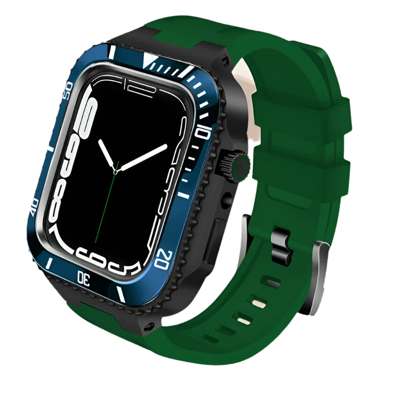 RX Submariner Metal Heavy Duty Modification Kit For Apple Watch Blue Black-green - Viva Timepiece | Viva Timepiece