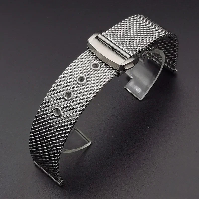 Mesh Stainless Steel Replacement Strap for Omega 007 Seamaster Diver 300 - VivaStraps | Viva Timepiece