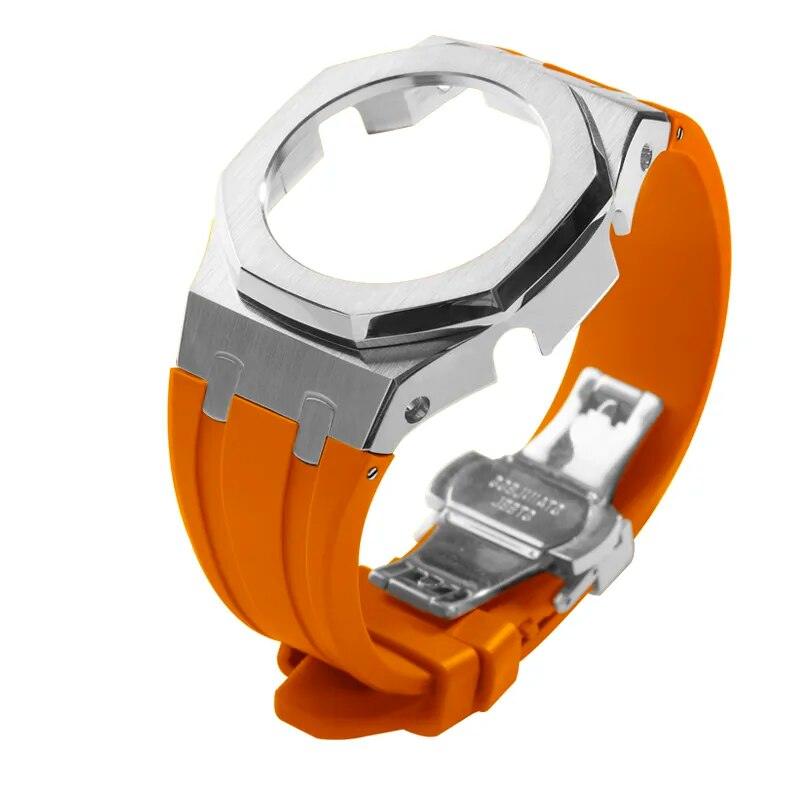 Casio G-Shock Gen 5 Casioak Metal Mod Kit For GM-2100 Viva Timepiece Silver orange GM-2100  - 1005005683233657-Silver orange-GM-2100-China