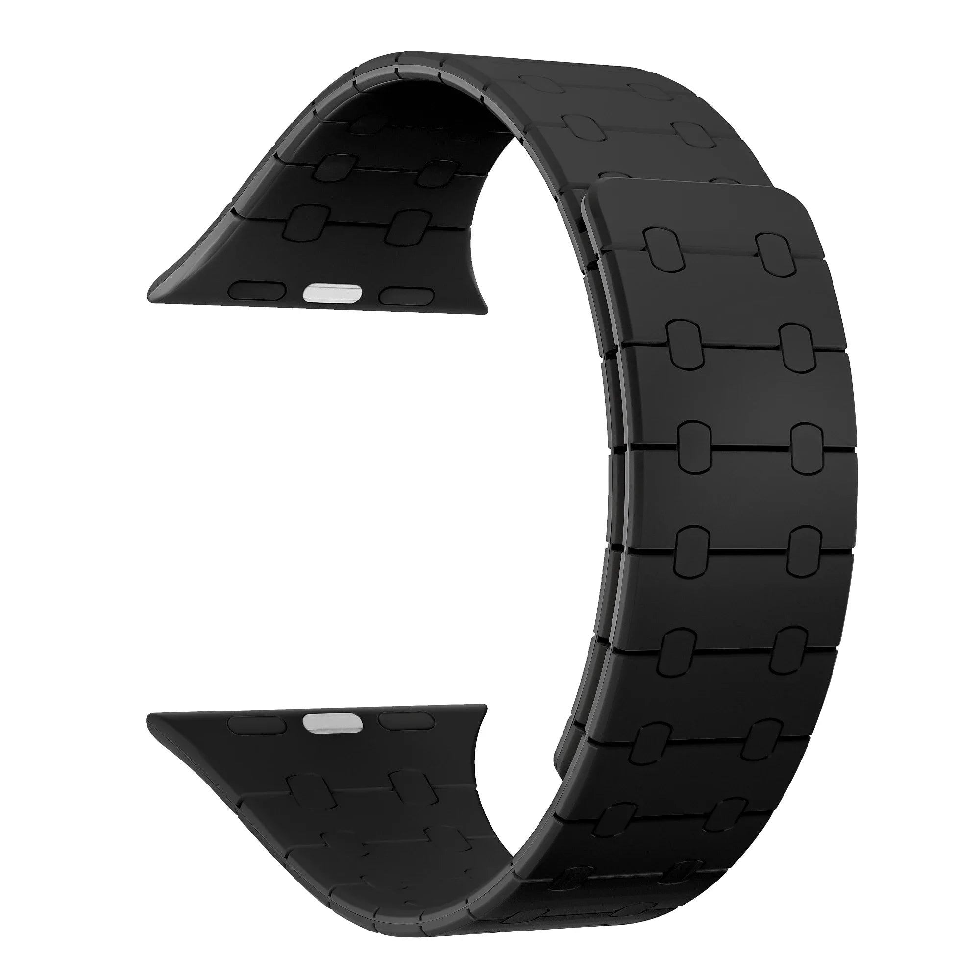 Magnetic Silicone Loop Bracelet for Apple Watch black black - Viva Timepiece | Viva Timepiece