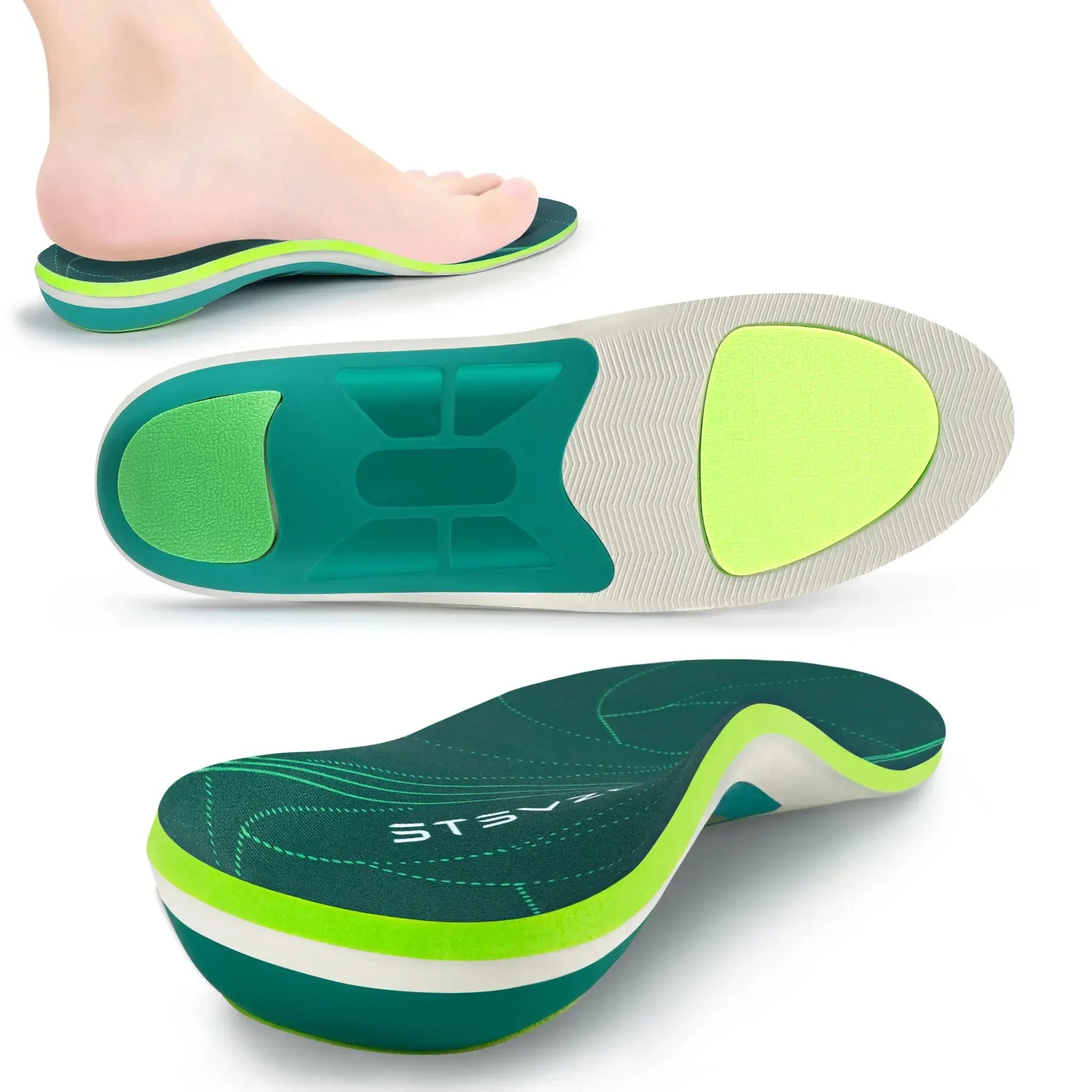 Plantar Fasciitis Orthopedic Arch Support Sport Insert Insoles IFITNA 203 green EU(49-50)-310MM  - 1005003190364792-203 green-EU(49-50)-310MM-CHINA