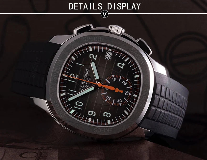 Specht & Sohne Chrono Quartz Aquanaut Homage Watches