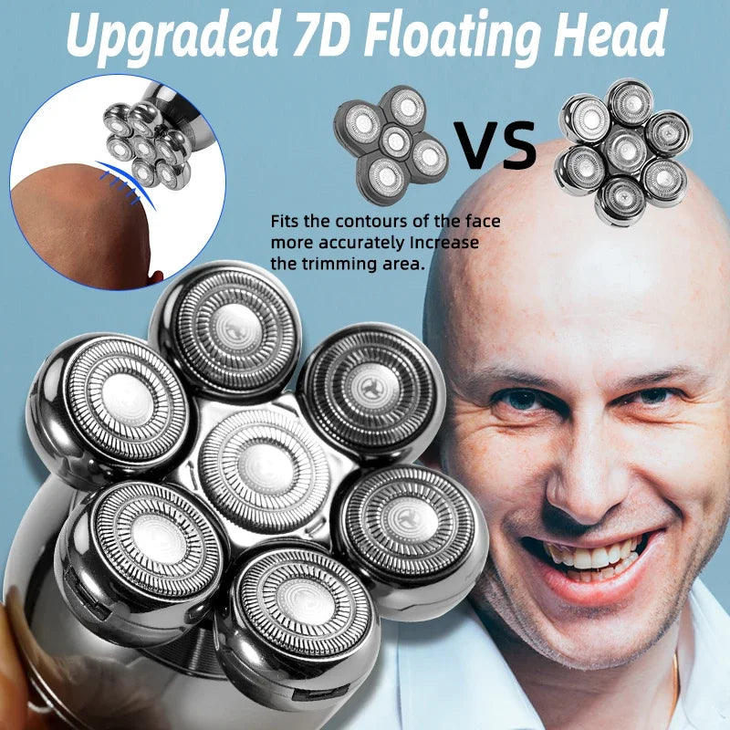 7D Floating Blade Replacement Head For Electric Shaver Razor