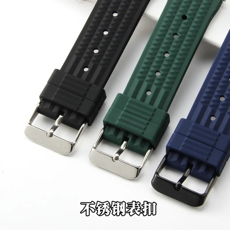 Premium Soft Rubber Waffle Universal Replacement Watch Band