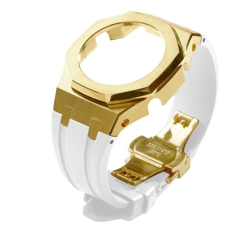 Casio G-Shock Gen 5 Casioak Metal Mod Kit For GM-2100 Viva Timepiece Gold white GM-2100  - 1005005683233657-Gold white-GM-2100-China