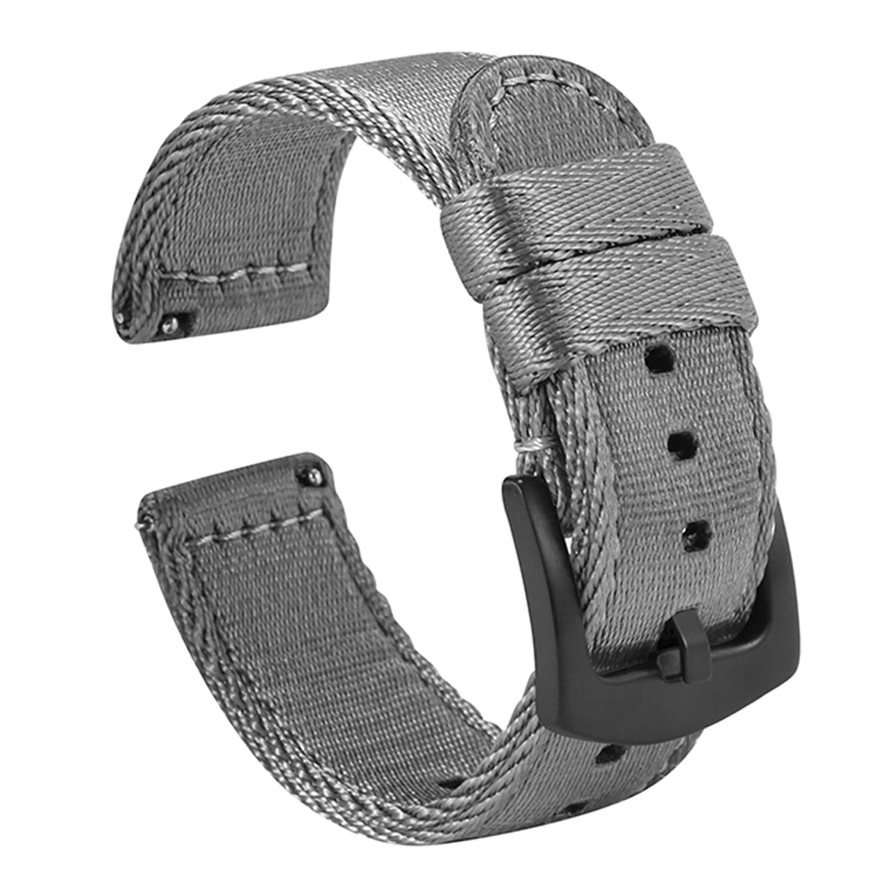 Premium Smooth Nylon Strap Quick Release Replacement Watch Bands Viva Timepiece grey 2 22mm  - 1005004829057073-grey 2-22mm