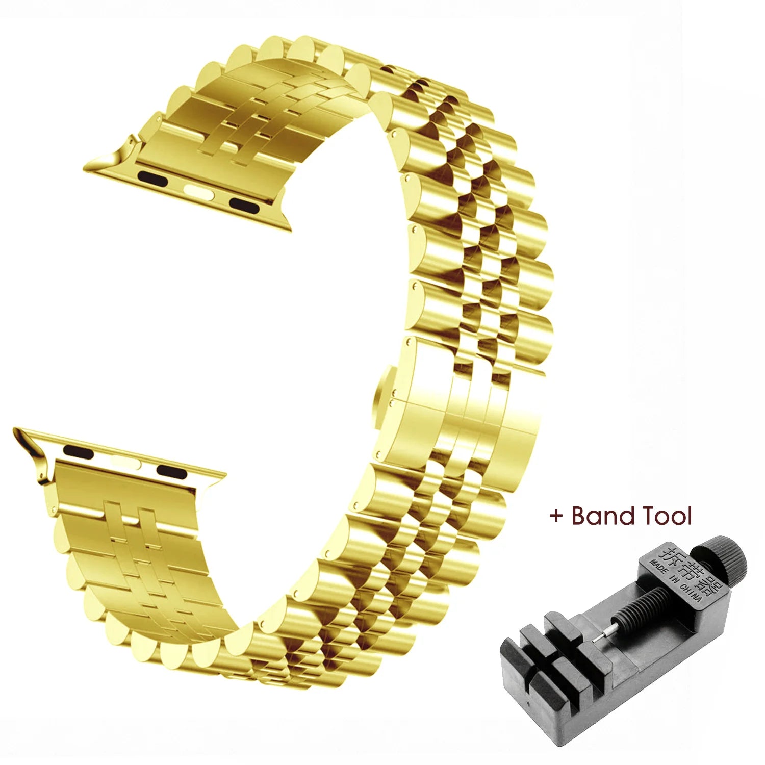 RRX Jubilee Replacement Steel Bracelet Apple Watch Bands Viva Timepiece Gold Tool 42mm 44mm 45mm  49MM  - 1005001645201199-Gold Tool-42mm 44mm 45mm  49MM-CHINA