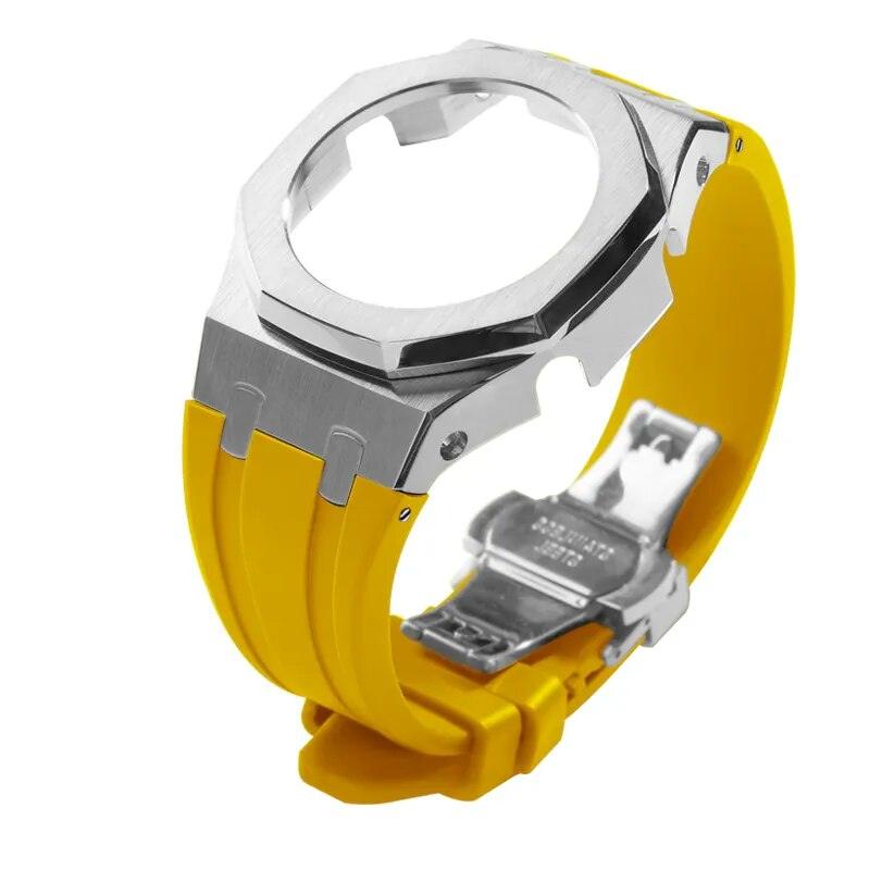 Casio G-Shock Gen 5 Casioak Metal Mod Kit For GM-2100 Viva Timepiece Silver yellow GM-2100  - 1005005683233657-Silver yellow-GM-2100-China