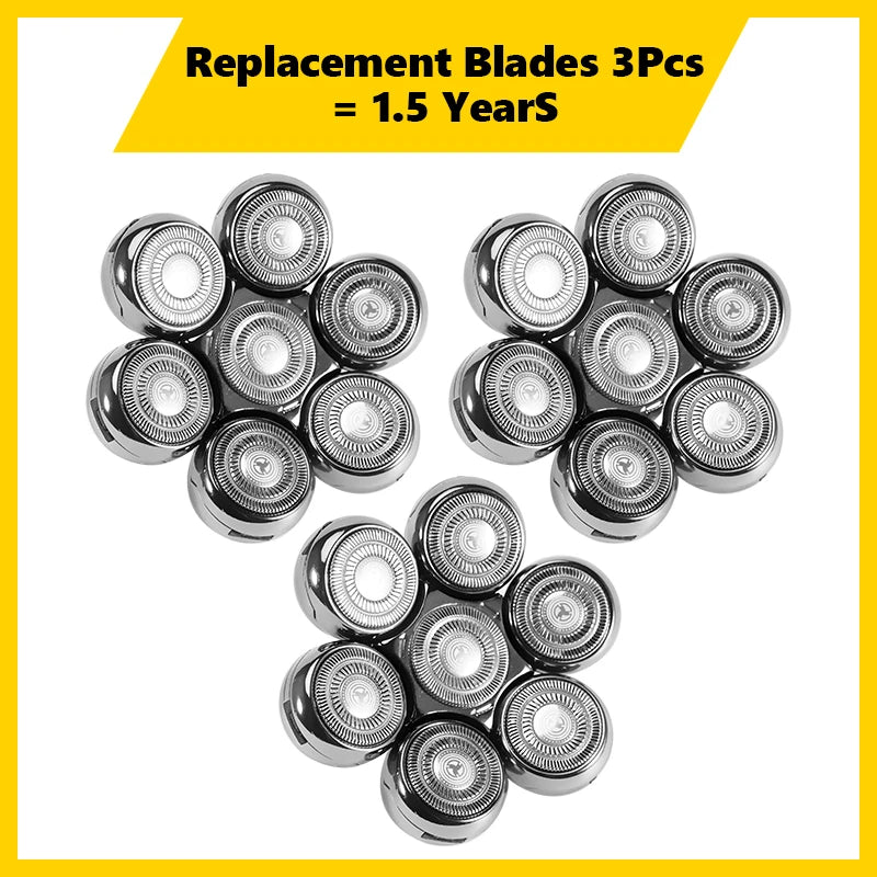 7D Floating Blade Replacement Head For Electric Shaver Razor VersaTrim 3 PCS   - 1005006411891937-3 PCS