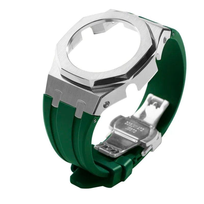 Casio G-Shock Gen 5 Casioak Metal Mod Kit For GM-2100 Viva Timepiece Silver  green GM-2100  - 1005005683233657-Silver  green-GM-2100-China