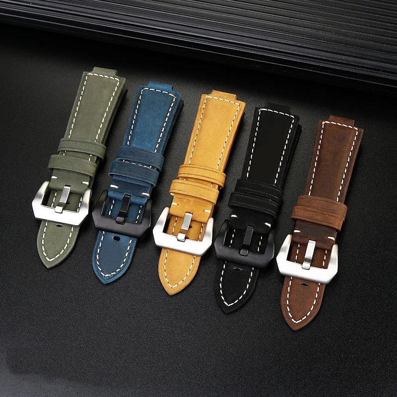 Retrofit Frosted Leather Watch Band for G-SHOCK Series