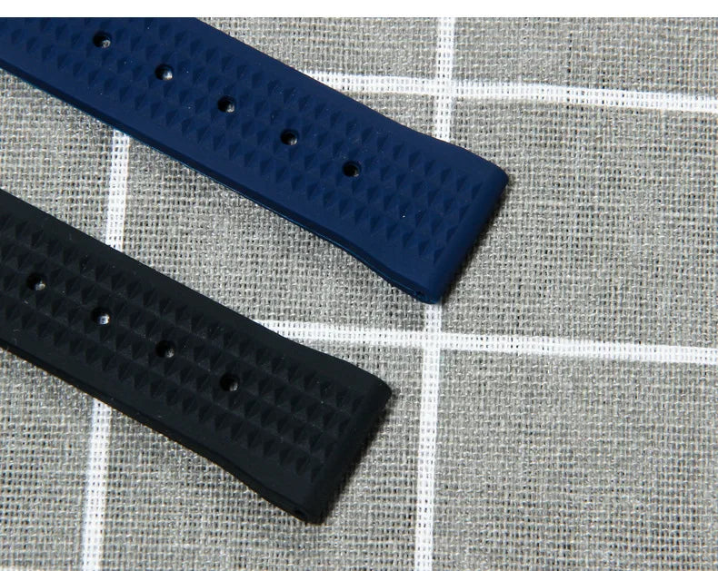 Premium Soft Rubber Waffle Universal Replacement Watch Band