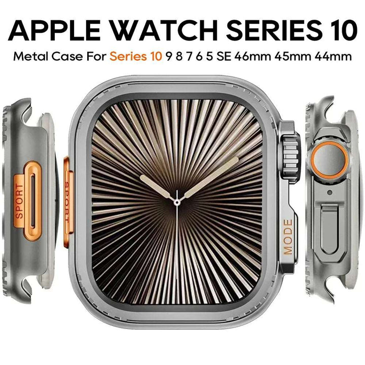 Rugged Metal Cover for Apple Watch 10 & Ultra Series Protective Stylish Case Watch Accessories - Viva Timepiece