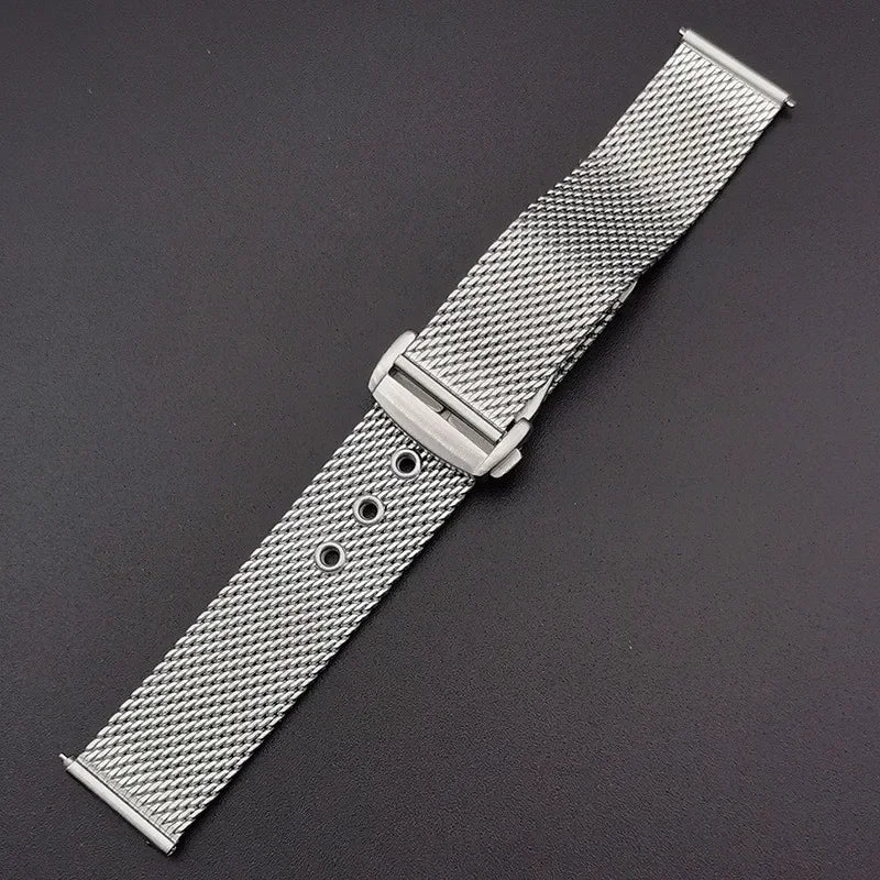 Mesh Stainless Steel Replacement Strap for Omega 007 Seamaster Diver 300