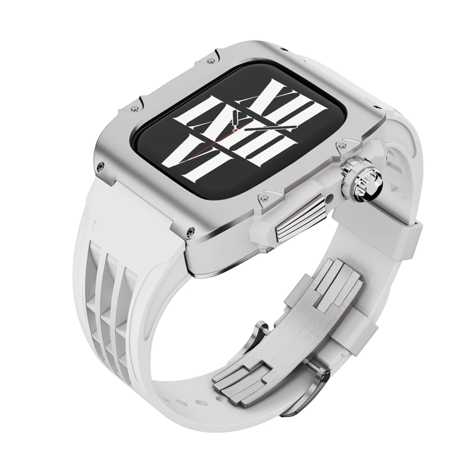 Elite Stainless Steel Case Mod Kit for Apple Watch 44/45 MM - Viva Timepiece