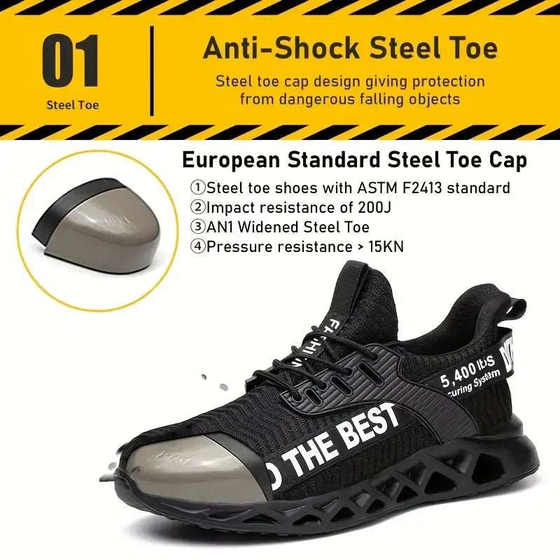 Seth Pro 3 Work Cushion Safety Steel Toe Shoes Work Shoes - Seth