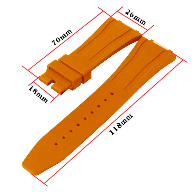 Replacement Fluorine Rubber Strap Butterfly Clasp for Casio G-Shock GA-2100 GM-2100 GA-2110 GM-5600 Viva Timepiece    - 