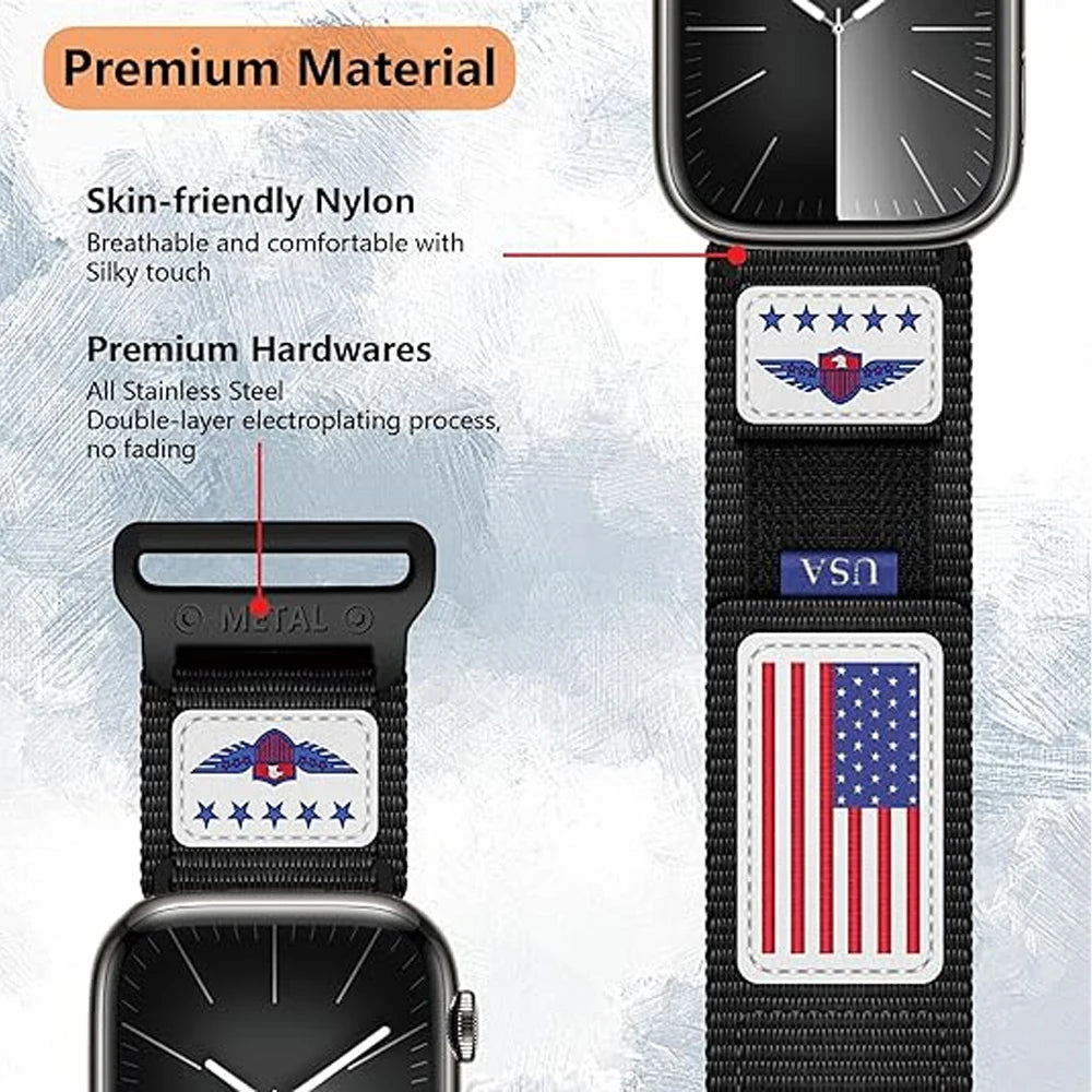 US Army Nylon Alpine Sport Strap Apple Watch Bands