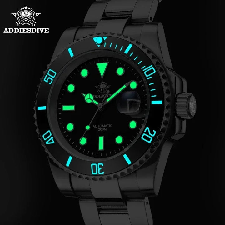 Addiesdive Submariner Homage Watches 200m Diving Super Luminous Watches - Addiesdive