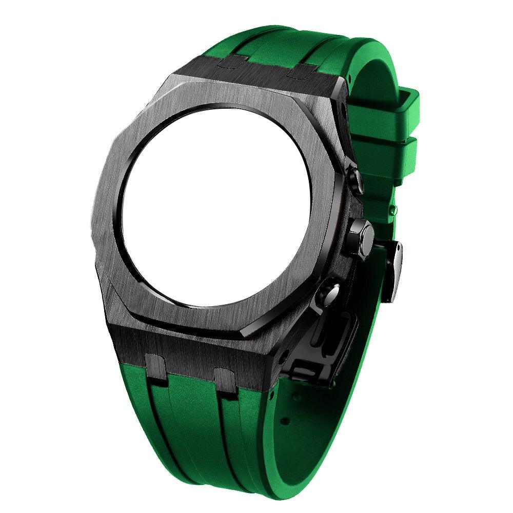 Casio G-Shock Gen 5 Casioak Metal Mod Kit For GA2100 GA2110 GA-B2100 Viva Timepiece Black Green For GA2100 2110  - 3256804942327940-Black-Green-For GA2100 2110