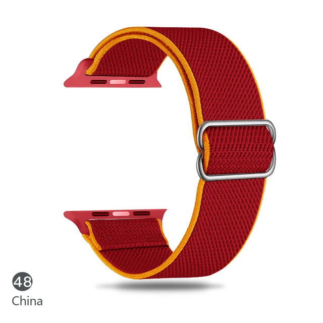 Scrunchie Adjustable Elastic Nylon Apple Watch Bands For All Series China - VivaStraps | Viva Timepiece