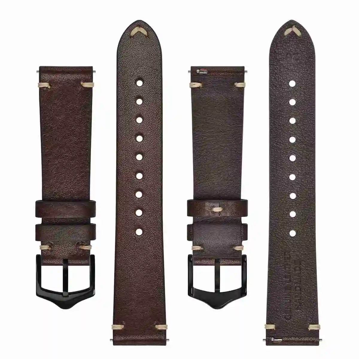 Crazy Horse Leather Watch Strap Bands,18mm 20mm 22mm