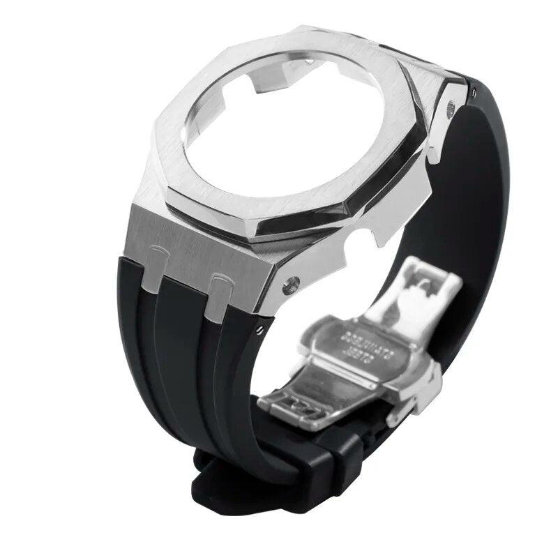 Casio G-Shock Gen 5 Casioak Metal Mod Kit For GM-2100 Viva Timepiece Silver black GM-2100  - 1005005683233657-Silver black-GM-2100-China