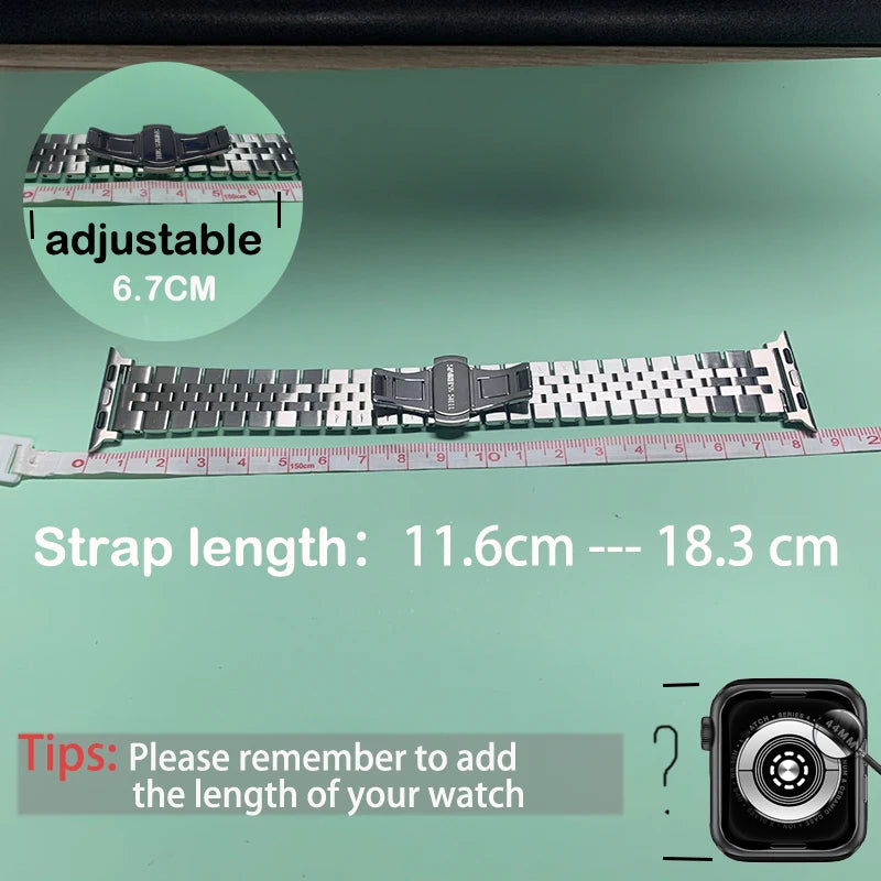 RRX Jubilee Replacement Steel Bracelet Apple Watch Bands Viva Timepiece    - 