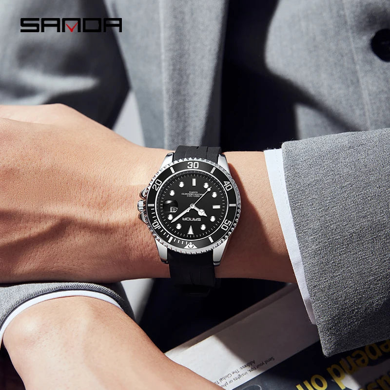 Sanda Submariner Date Quartz Homage Watch Sanda    - 