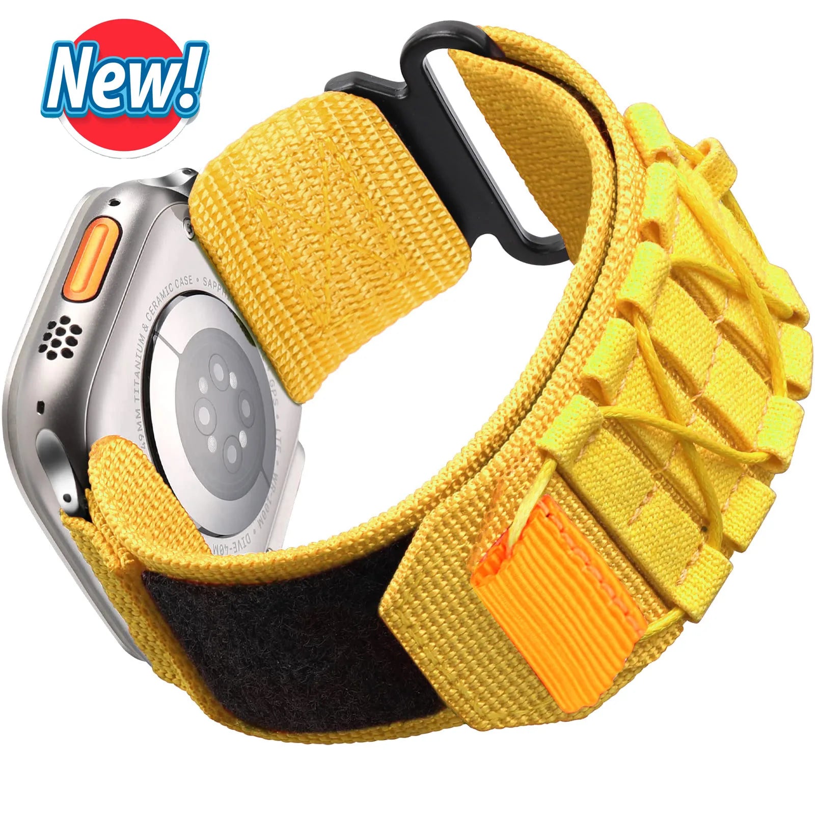 Tactical Alpine Loop Sport Bracelet Universal Apple Watch Band Viva Timepiece Yellow 42mm and 44mm  - 1005006485810825-Yellow-42mm and 44mm