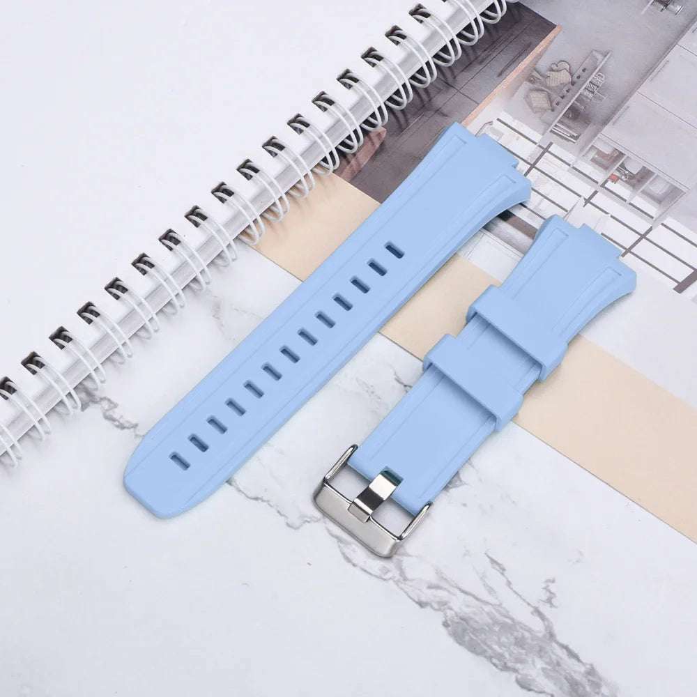 Replacement Rubber Strap Band For Submariner Apple watch Mod Kit Set Blue - VivaStraps | Viva Timepiece