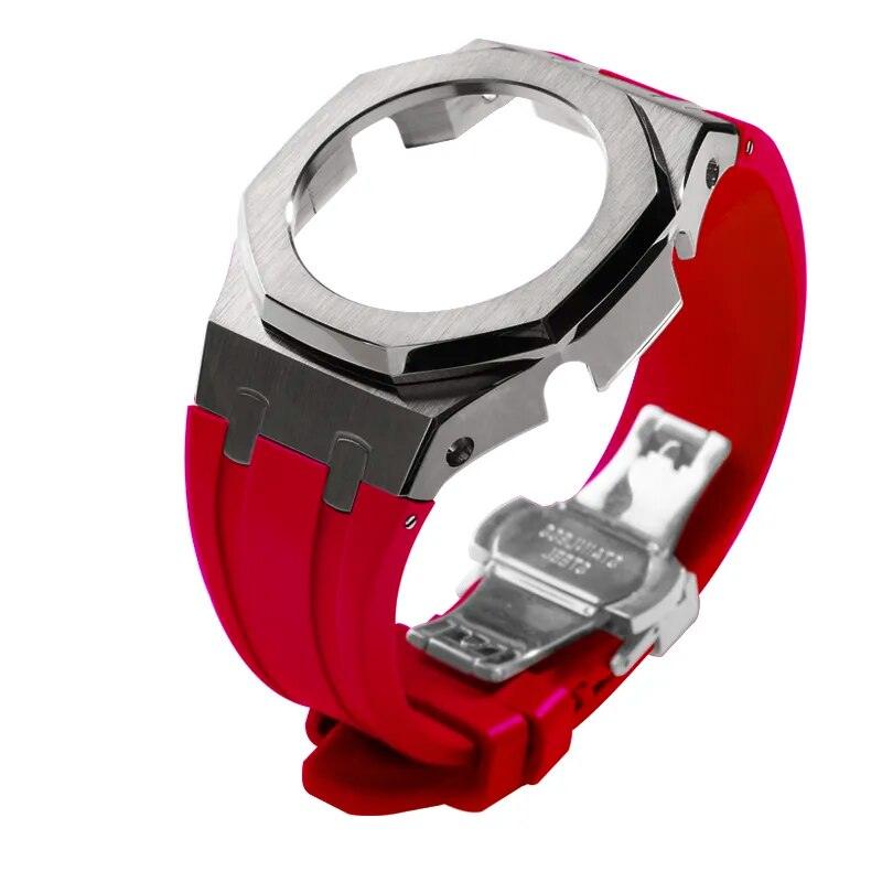 Casio G-Shock Gen 5 Casioak Metal Mod Kit For GM-2100 Viva Timepiece Grey red GM-2100  - 1005005683233657-Grey red-GM-2100-China