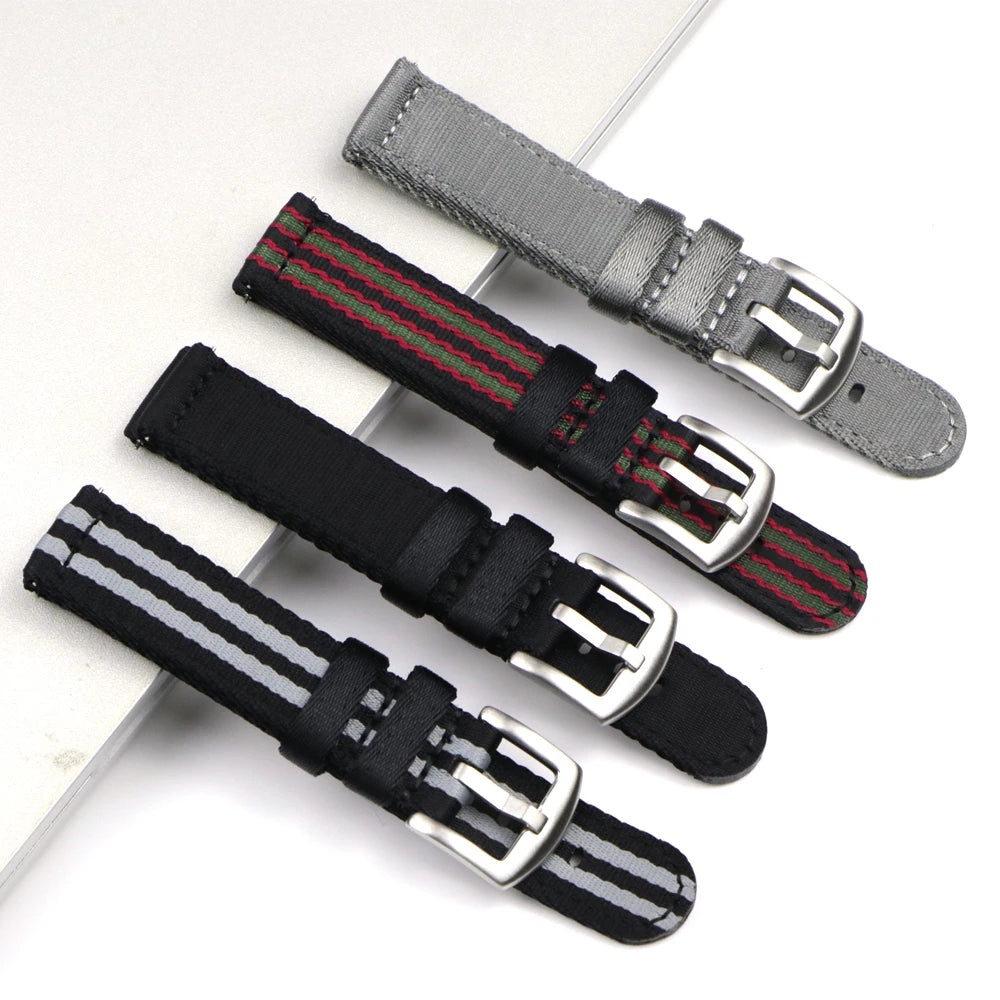 Premium Smooth Nylon Strap Quick Release Replacement Watch Bands VivaStraps    - 