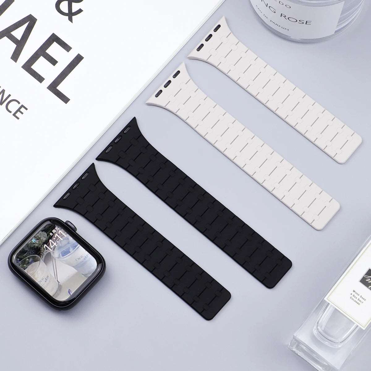 Magnetic Silicone Loop Bracelet for Apple Watch - Viva Timepiece | Viva Timepiece