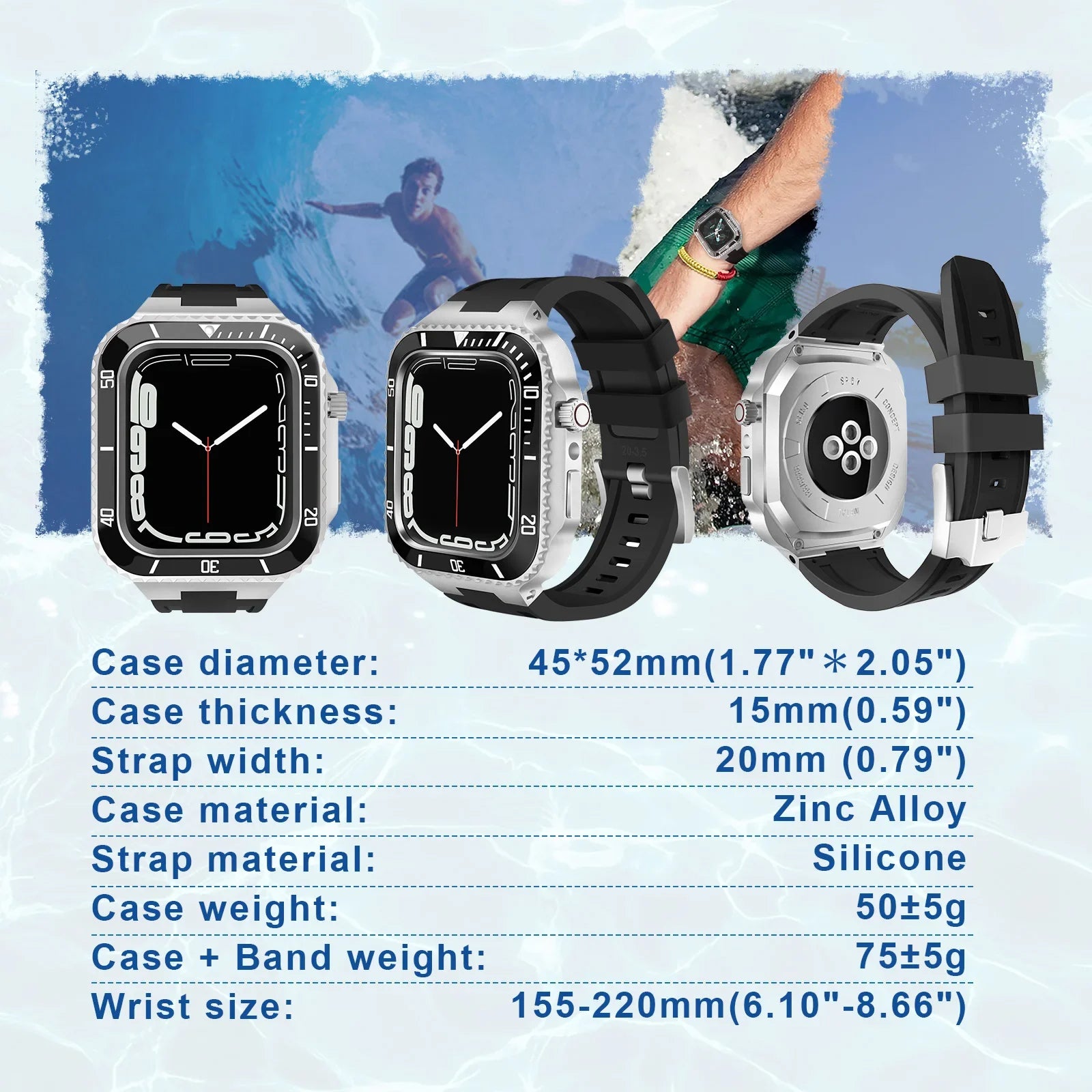 RX Submariner Metal Heavy Duty Modification Kit For Apple Watch - Viva Timepiece | Viva Timepiece