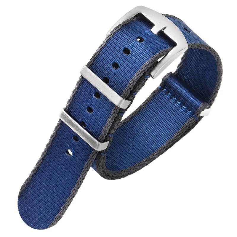 Premium Soft Nylon Universal 007 Replacement Watch Band Viva Timepiece A9.Gray blue 22mm  - 1005002460521364-A9.Gray blue-22mm