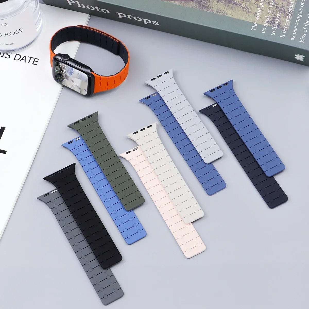 Magnetic Silicone Loop Bracelet for Apple Watch Watch Accessories - Viva Timepiece