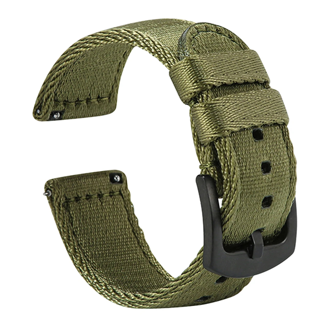 Premium Smooth Nylon Strap Quick Release Replacement Watch Bands Viva Timepiece army green 2 18mm  - 1005004829057073-army green 2-18mm